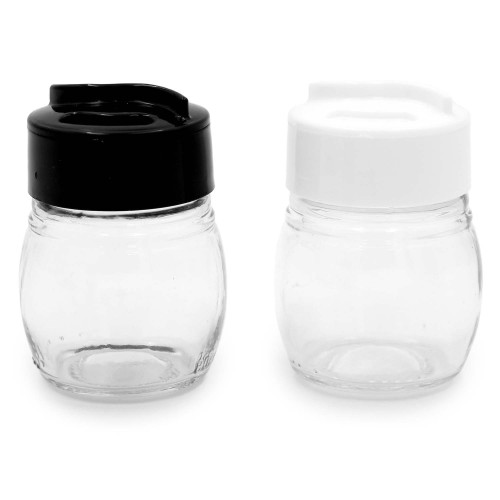 Solniczka i pieprzniczka szklana - zestaw